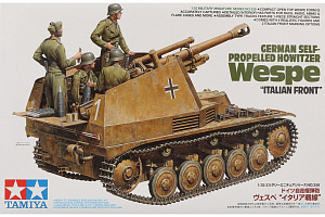 Сборная модель 1/35 Немецкая самоходная гаубица Wespe «Итальянский фронт» (Tamiya)