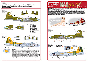 Декаль 1/48 Boeing B-17F and a B-17G model of the USAAF Eighth Air force (Kits-World)