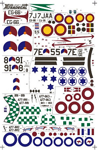 Декаль 1/72 Foreign Gloster Meteor F.8s from Royal Netherlands Air Force (Xtradecal)