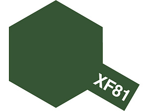 Краска акриловая Acrylic Mini XF-81 Dark Green 2 RAF (Tamiya) (10ml)