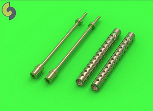 Дополнения из латуни 1/35 Browning M1919 .30 cal machine gun barrels-two piece muzzle (2pcs) 