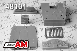 Дополнения из смолы 1/48 Кабина самолета Ан-2 (Advanced Modeling)