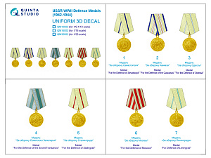 Медали CCCР "За оборону" в годы Великой Отечественной войны (1942-до 1945 г.)