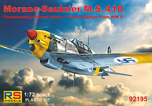 Сборная модель 1/72 Morane-Saulnier MS.410 4 decal variants (RS Models) (повреждённая упаковка)
