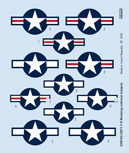 Декаль 1/48 F-6 Mustang national insignia (EDU)