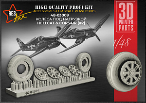 Дополнения из смолы 1/48 Колеса HELLCAT CORSAIR / var2 (под нагрузкой) (RESArm)