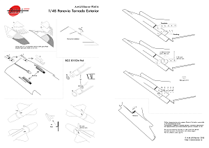 Additions (3D resin printing) 1/48 Exterior for Panavia Tornado (Revell) (A.M.U.R.Reaver) 