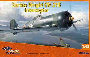Сборная модель 1/48 Curtiss-Wright CW-21B Interceptor (Dora Wings)