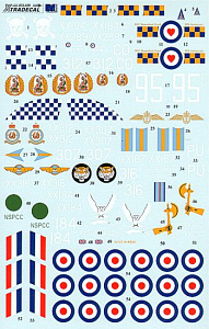 Декаль 1/32 BAe Hawk T.1A Late overall black schemes (11) (Xtradecal)