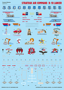 Декаль 1/72 Strategic Air Command Rockwell B-1B Lancer This (Caracal Models)