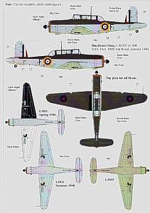 Декаль 1/48 Fleet Air Arm Gloster Sea Gladiator Mk.I , Fairey Fulmar, Blackburn Skua (Xtradecal)