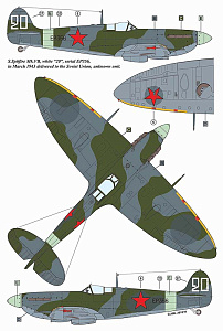Декаль 1/48 Supermarine Spitfire Mk.VB/PR Mk.IV Lend-Lease Supermarine Spitfire (AML)