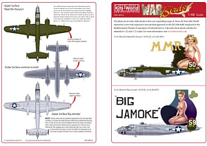 Декаль 1/48 North-American B-25J Mitchell - Corsica (Kits-World)