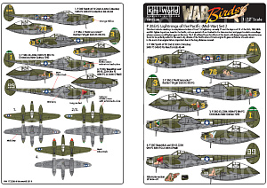 Декаль 1/72 Lightning's P-38 Lightning's of the Pacific (Late War) Set Two (Kits-World)