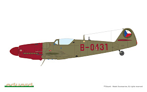 Сборная модель 1/48 Avia S-199 bubble canopy HYBRID edition kit (Eduard kits)