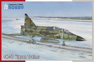 Сборная модель 1/72 SAAB SK-37 Viggen Trainer (3x camo) (Special Hobby)