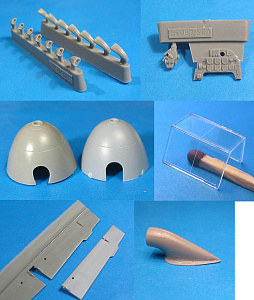 Дополнения из смолы 1/48 Bf 109F-2 Correction Set (for Zvezda) (Vector)