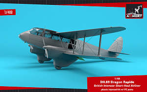 Сборная модель 1/48 de Havilland DH.89A Dragon Rapide Railway Air Services (Armory)