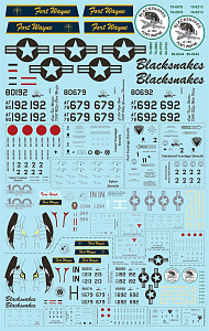 Декаль 1/32 1/72 Fairchild A-10C Hoosier Hawgs TB72111 combined with TB32072 (Two Bobs)