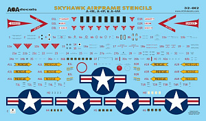 Декаль 1/32 Combat Scooters(4)USN/USMC Douglas A-4E/F Skyhawks in the Vietnam War.Part4 (AOA Decals)