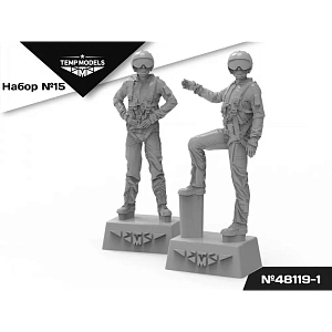 Дополнения из смолы 1/48 Пилоты ВКС РФ (СВО).ПСО НАЗ-ИР НАБОР №15-1 (Temp Models)