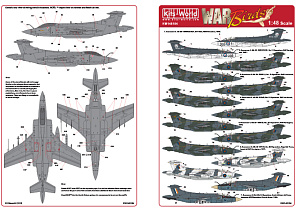 Декаль 1/48 Blackburn Buccaneers S. Mk 2 Mk2A Mk2B (Kits-World)
