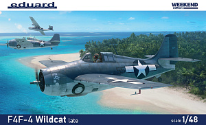 Сборная модель 1/48 F4F-4 Wildcat late (Weekend Edition) (Eduard kits)