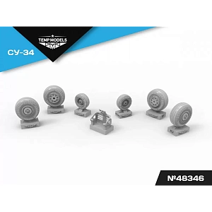 Дополнения из смолы 1/48 Колеса шасси СУ-34 (Temp Models)