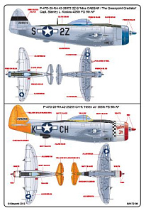 Декаль 1/72 Republic P-47D-28-RA Thunderbolt (Kits-World)