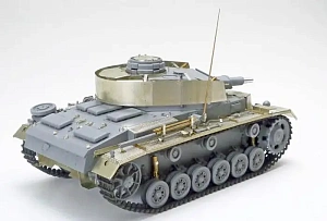 Сборная модель 1/35 Немецкий Pz.Kpfw.III Ausf.N (с фототравлением и металлическим стволом) (Tamiya)