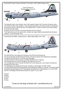 Декаль 1/72 Boeing B-29-25-MO Super Fortress (Kits-World)