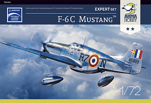 Сборная модель 1/72 F-6C Mustang Expert Set (Arma Hobby)