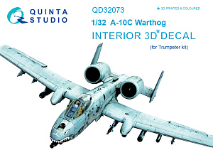 3D Декаль интерьера кабины  A-10C (для модели Trumpeter)