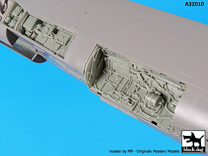 Дополнения из смолы 1/32 LTV A-7D/A-7E Corsair II radar+electronics+wheel bays (для Trumpeter kits)