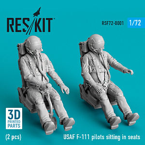 Дополнения из смолы 1/72 USAF F-111 pilots sitting in seats (2 pcs) (ResKit)