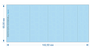 Клепочные ряды: прямоугольники и овалы (размер клепки 0.15 mm, интервал 0.6 mm, масштаб 1/48), белые