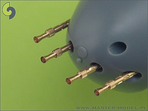 Дополнения из латуни 1/48 Пулемёт Mk.2 Browning калибра .303 (7,7 мм) с пламегасителями (4 шт.)