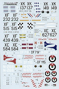 Декаль 1/72 Hawker Hunter F.6 (13) (Xtradecal)
