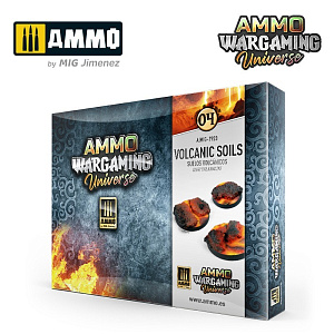 Набор для создания эффектов AMMO WARGAMING UNIVERSE 04 - Volcanic Soils (Ammo Mig)
