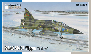 Сборная модель 1/48 SAAB SK-37 Viggen 'Trainer' (3x camo) (Special Hobby)