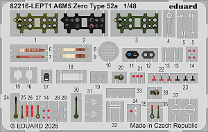 Сборная модель 1/48 Mitsubishi A6M5 Zero Type 52a ProfiPACK (Eduard kits)
