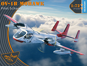 Сборная модель 1/72 North-American/Rockwell OV-1B Mohawk "Pilot School" (Clear Prop)