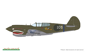 Сборная модель 1/48 Curtiss P-40E Warhawk (Weekend Edition) (Eduard kits)