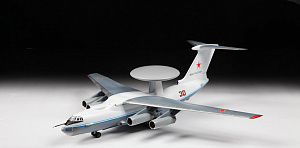 Сборная модель 1/144 Российский самолет дальнего радиолокационного обнаружения А-50 (Zvezda)