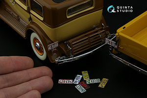 Автомобильные номера США, средний запад, 1910-1940 (для всех моделей) (на метал. основании)