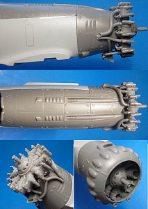 Дополнения из смолы 1/48 Henschel Hs 123 A/B Exterior Detail Set (ESC/ITA/REV/TAM kit) (Vector)