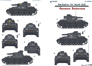 Декаль 1/35 Pz.Kpfw. IV Ausf.D/C Operation Barbarossa (Colibri Decals)