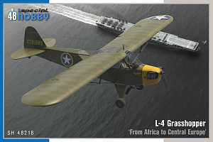 Сборная модель 1/48 Piper L-4 Grasshopper 'From Africa to Central Europe (Special Hobby)