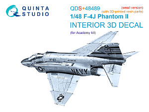 3D Декаль интерьера для F-4J Phantom II (Academy) (малая версия) (с 3D-печатными деталями)