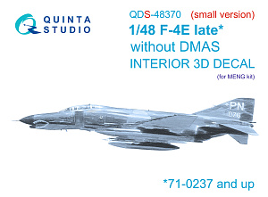 3D Декаль интерьера кабины F-4E late без DMAS (Meng) (Малая версия)
